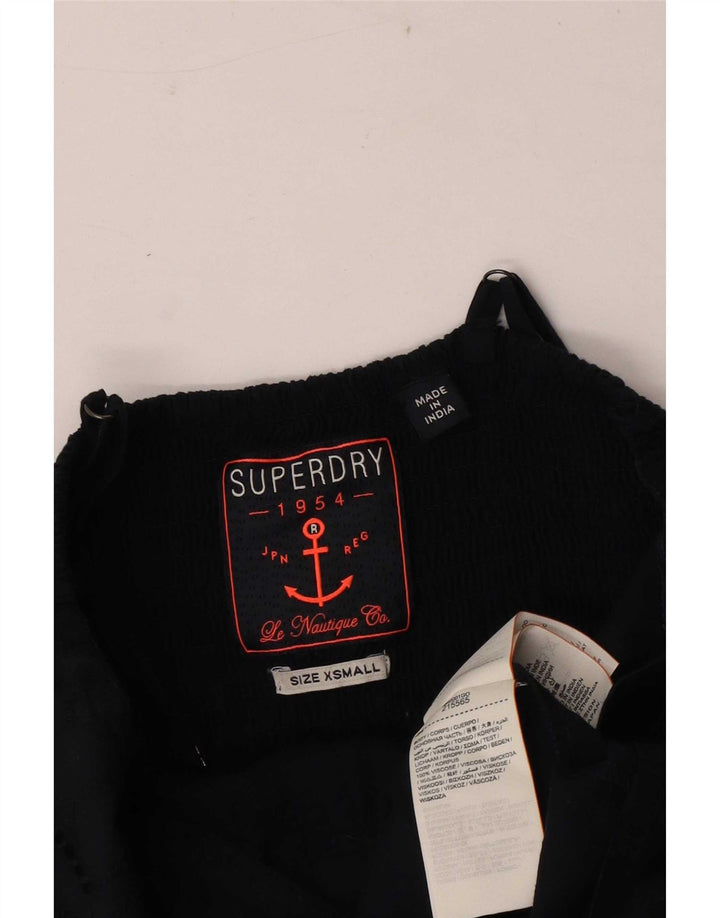 Damska sukienka letnia Superdry UK 4 XS, granatowa wiskoza