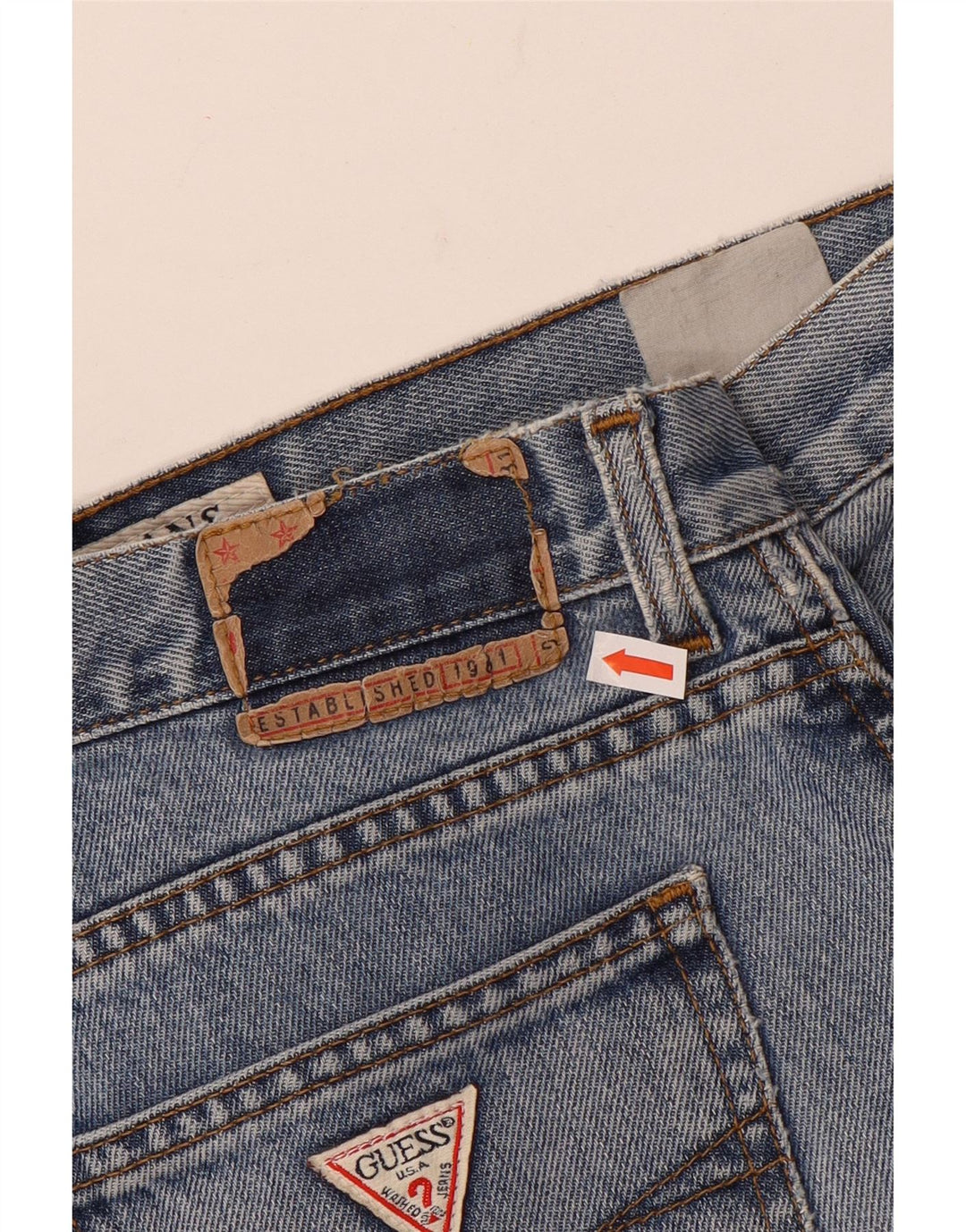 Męskie jeansy Guess w trudnej sytuacji W34 L31 niebieskie