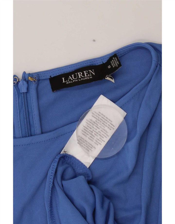 Damska sukienka płaszczowa Ralph Lauren US 10, duży, niebieski poliester