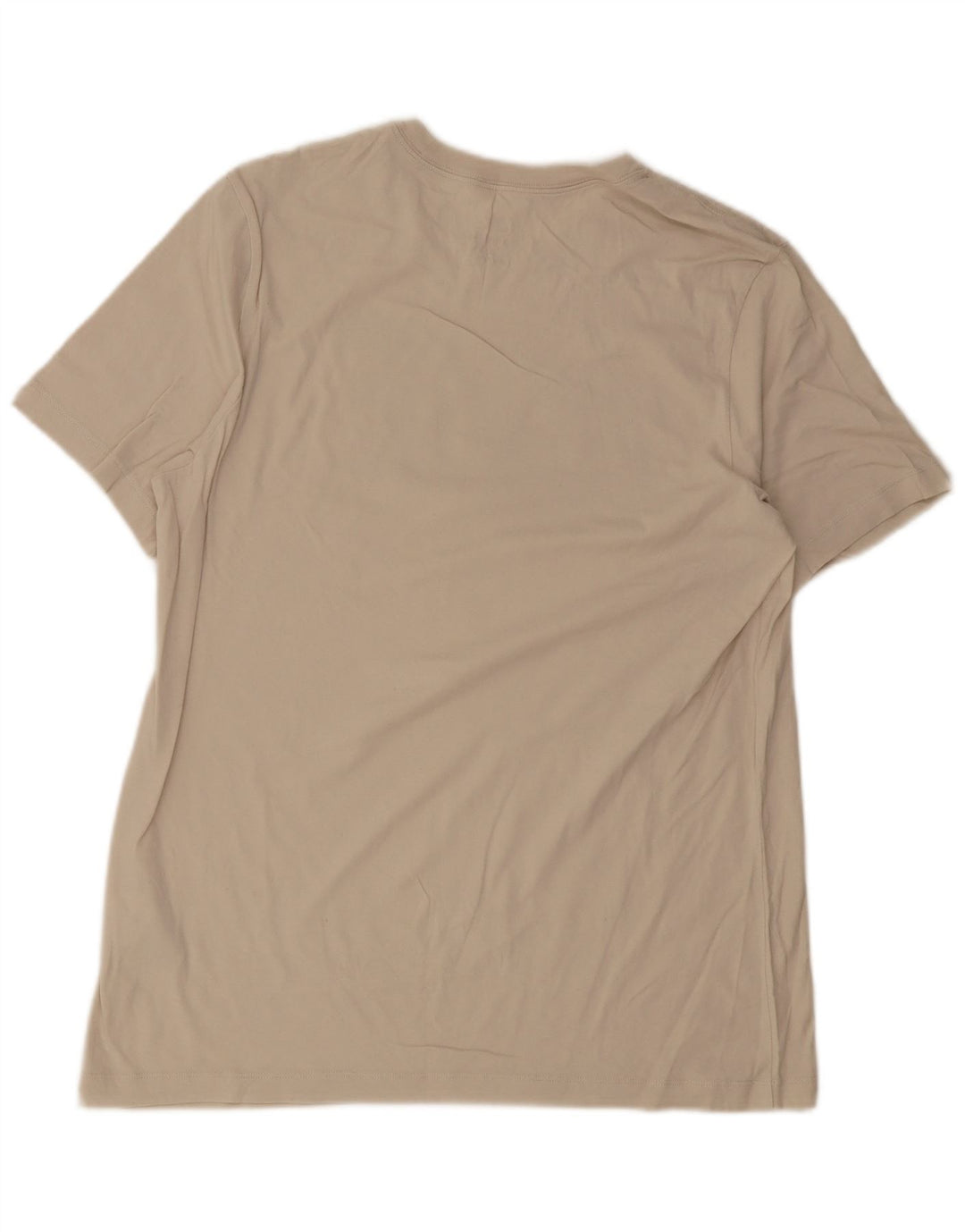 Męski T-shirt z grafiką Nike, duży, beżowy, bawełniany