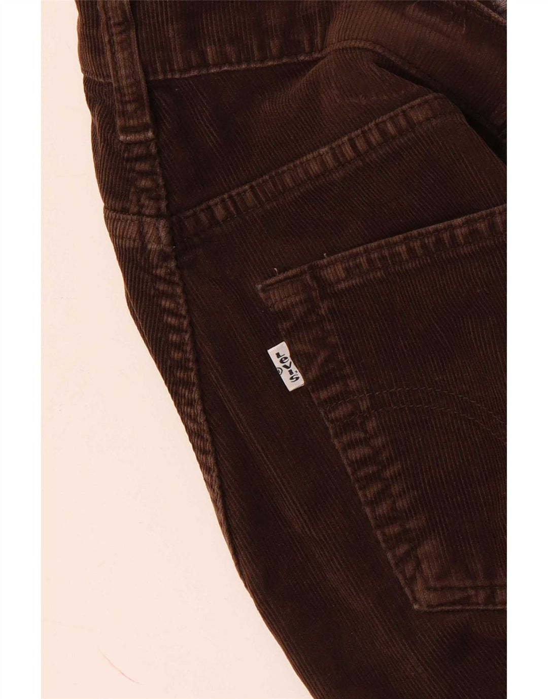 Wąskie spodnie sztruksowe Levi's W28 L29 Brązowe