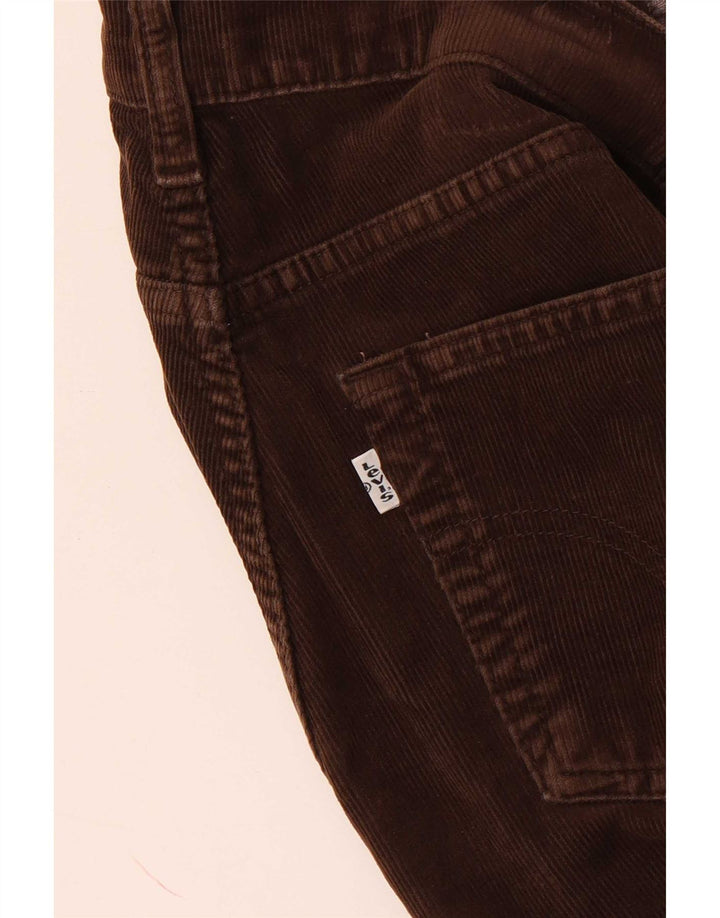 Wąskie spodnie sztruksowe Levi's W28 L29 Brązowe