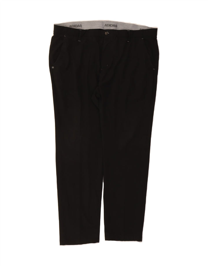 ADIDAS Mens Slim Chino Trousers W40 L32 Black Polyester Vintage Adidas and Second-Hand Adidas from Messina Hembry 