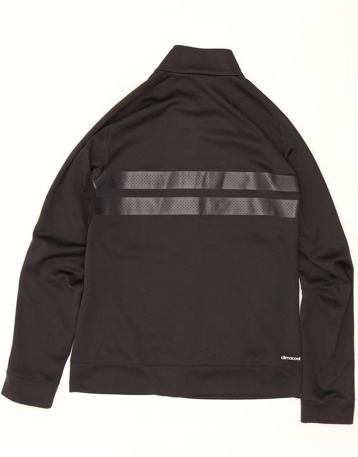 ADIDAS Mens Tracksuit Top Jacket Small Black Polyester Vintage Adidas and Second-Hand Adidas from Messina Hembry 