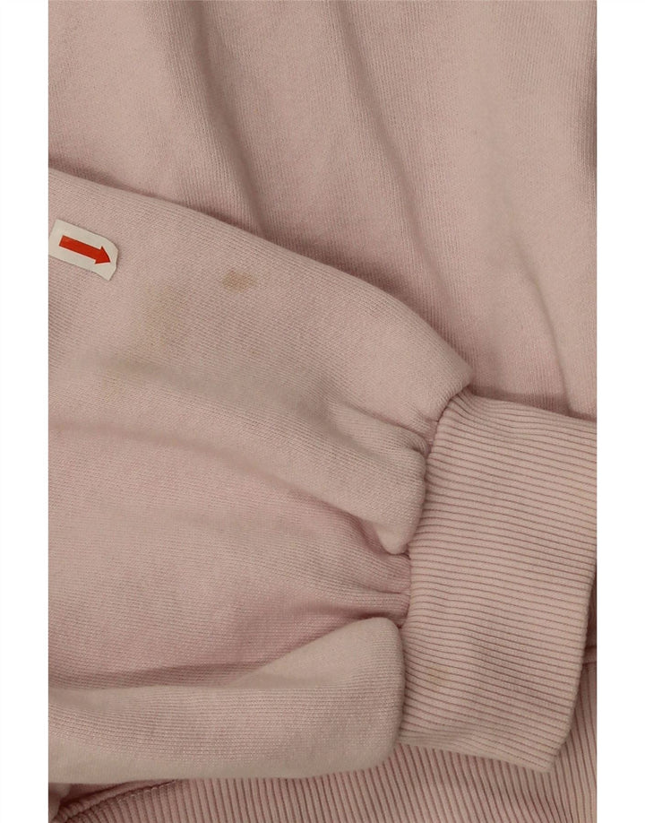 Damska bluza oversize Zara Crop UK 14, średnia różowa bawełna
