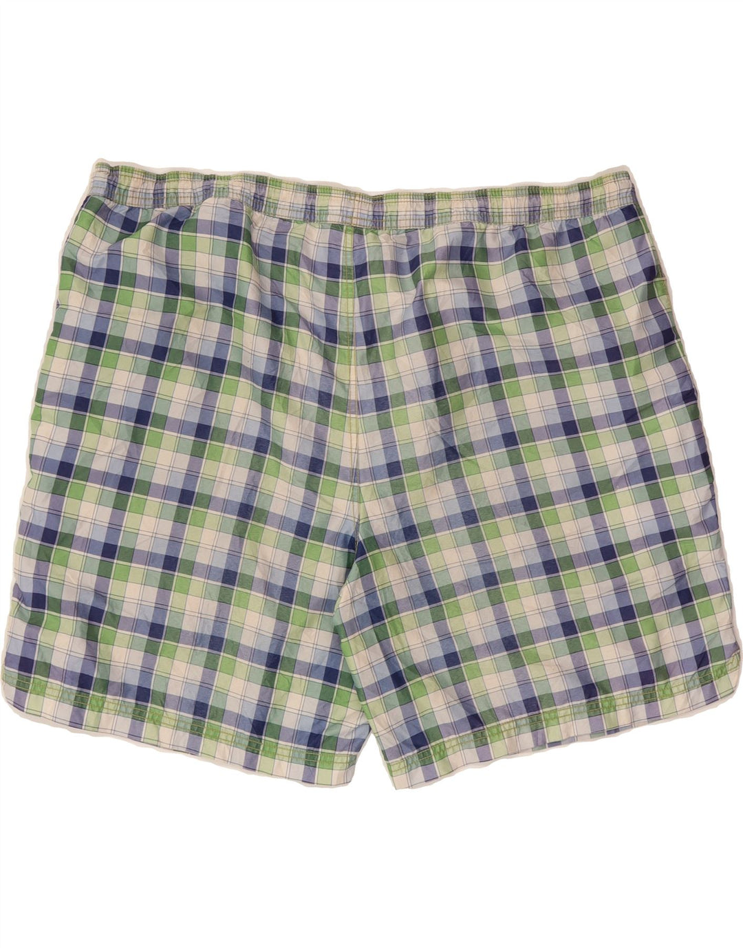 IZOD Mens Sport Shorts 2XL Green Check Polyester Vintage Izod and Second-Hand Izod from Messina Hembry 