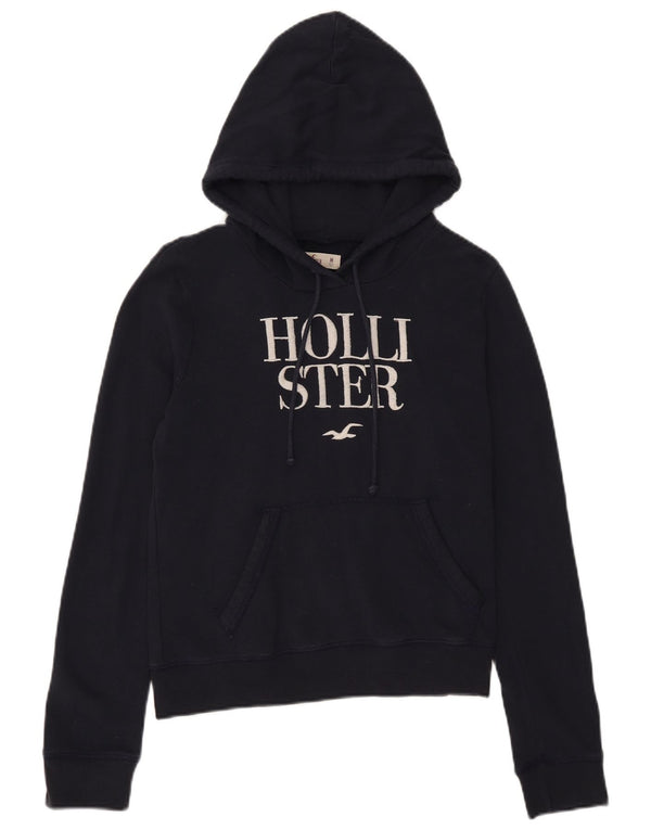 Damski sweter z kapturem Hollister UK 12, średni granatowy, bawełniany