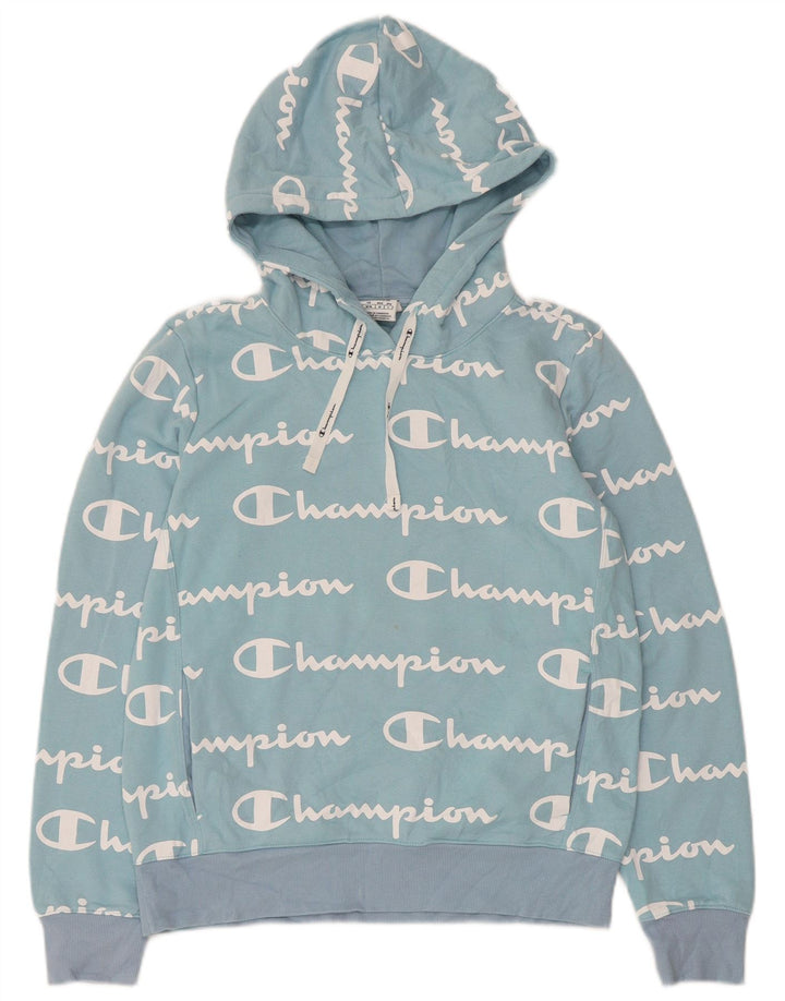 Damska bluza z kapturem CHAMPION Graphic UK 12 Medium Blue