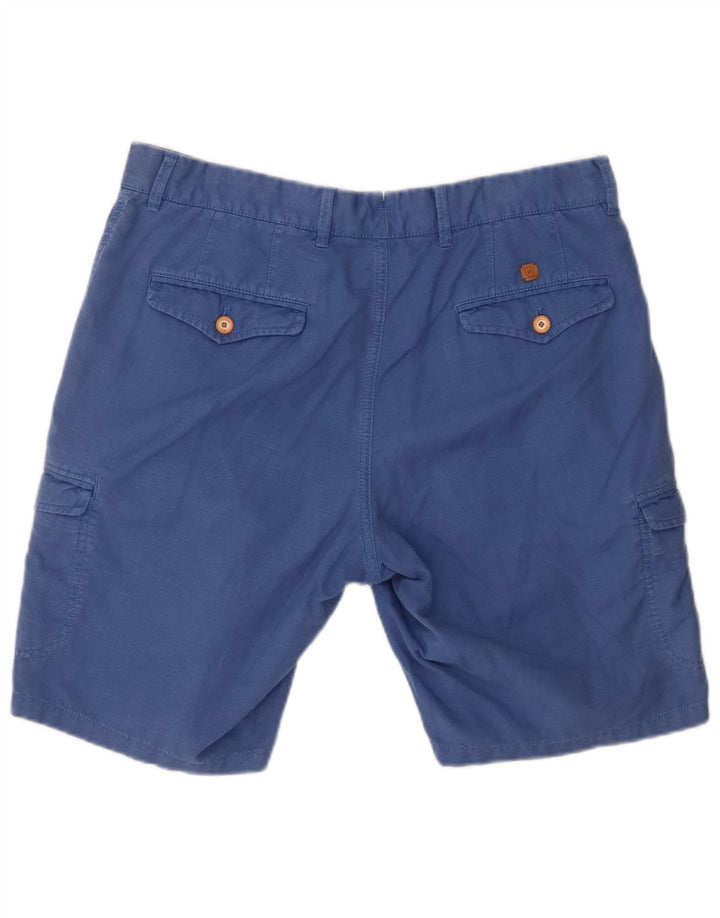 Spodenki cargo męskie Massimo Dutti EU 42 duże W32 niebieskie