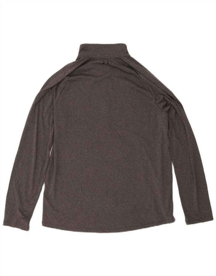 Męski dres Under Armour z zamkiem błyskawicznym, duży, szary