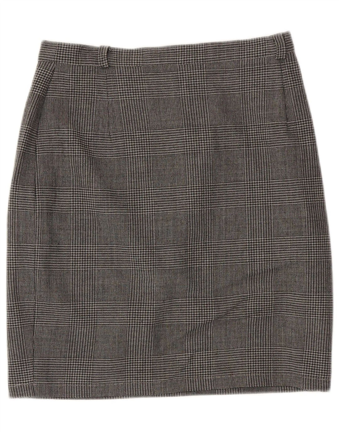 MAX MARA Damska weekendowa spódnica ołówkowa UK 14 duża W29 szara krata