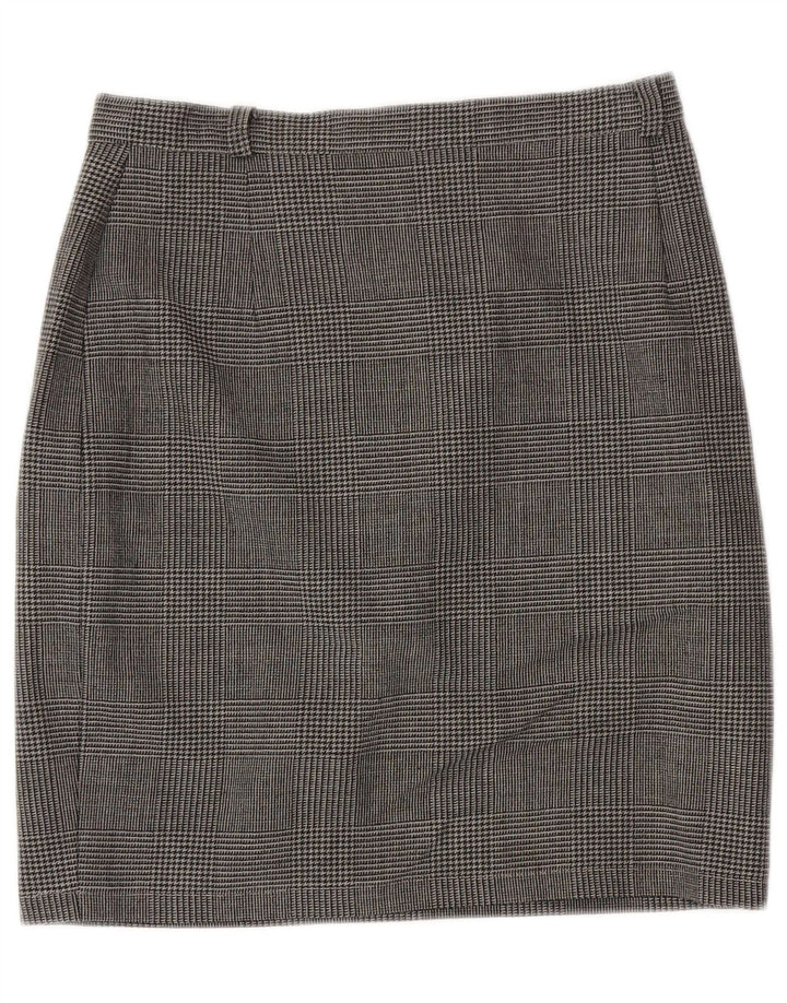 MAX MARA Damska weekendowa spódnica ołówkowa UK 14 duża W29 szara krata