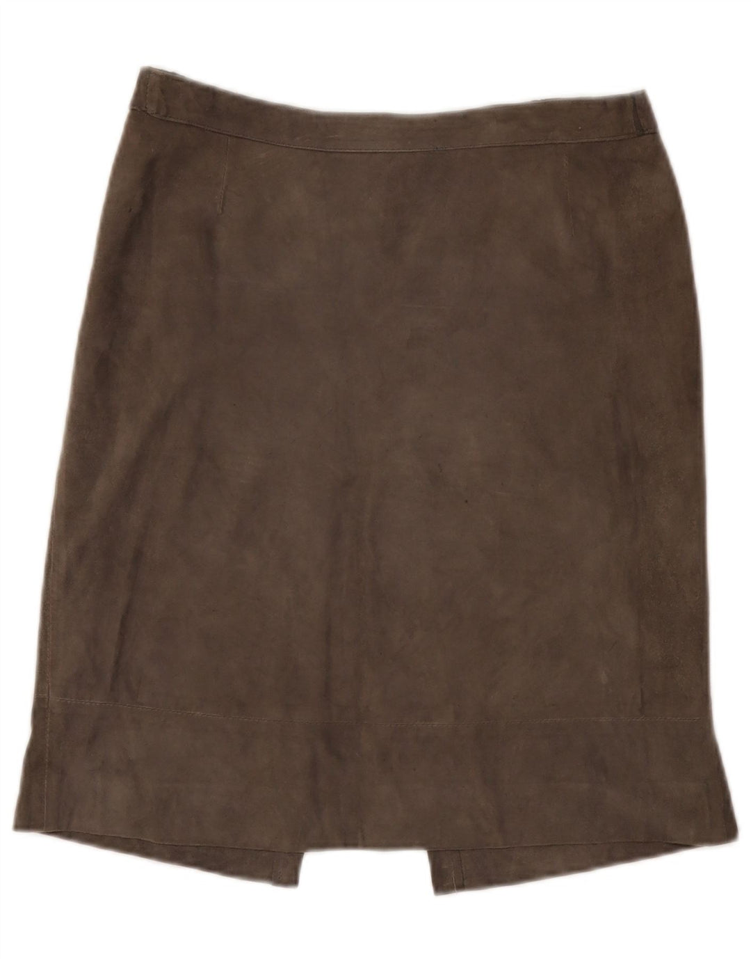 Vintage damska zamszowa spódnica W30 średni szary