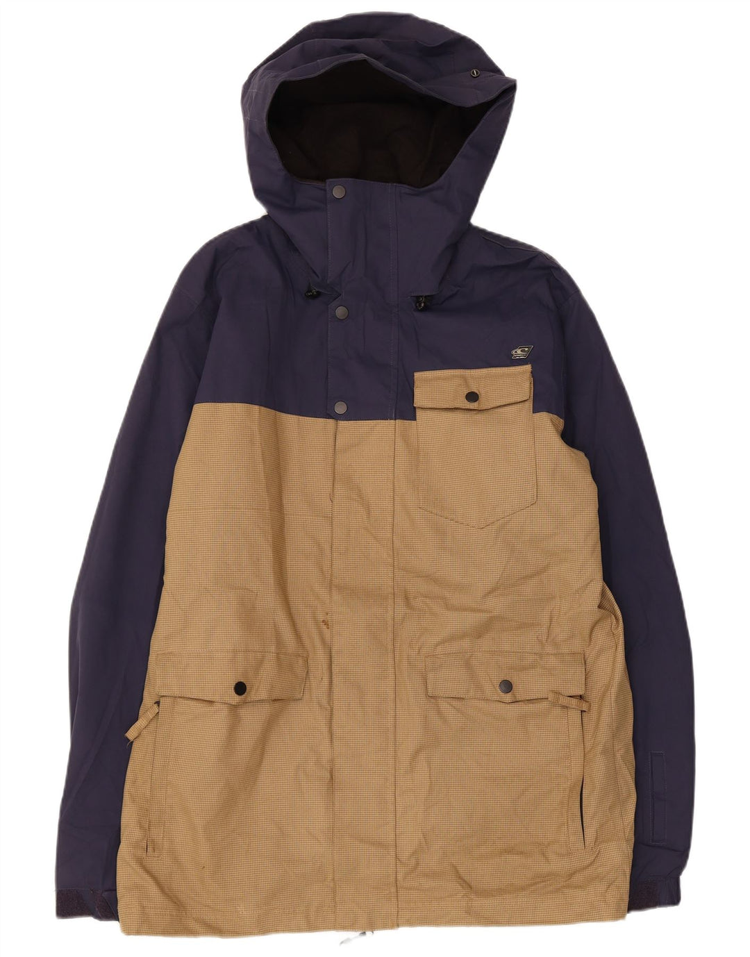 Męska kurtka wiatrówka z kapturem O'Neill UK 38, średni granat, blok kolorów