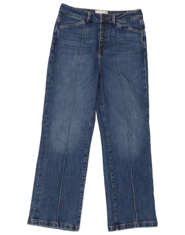 Damskie dżinsy z szerokimi nogawkami Fat Face Elise UK 12 Medium W32 L30 Niebieska bawełna
