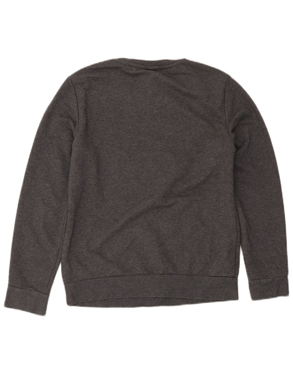 Damska bluza Adidas Graphic Jumper UK 12/14 Średnia szara bawełna