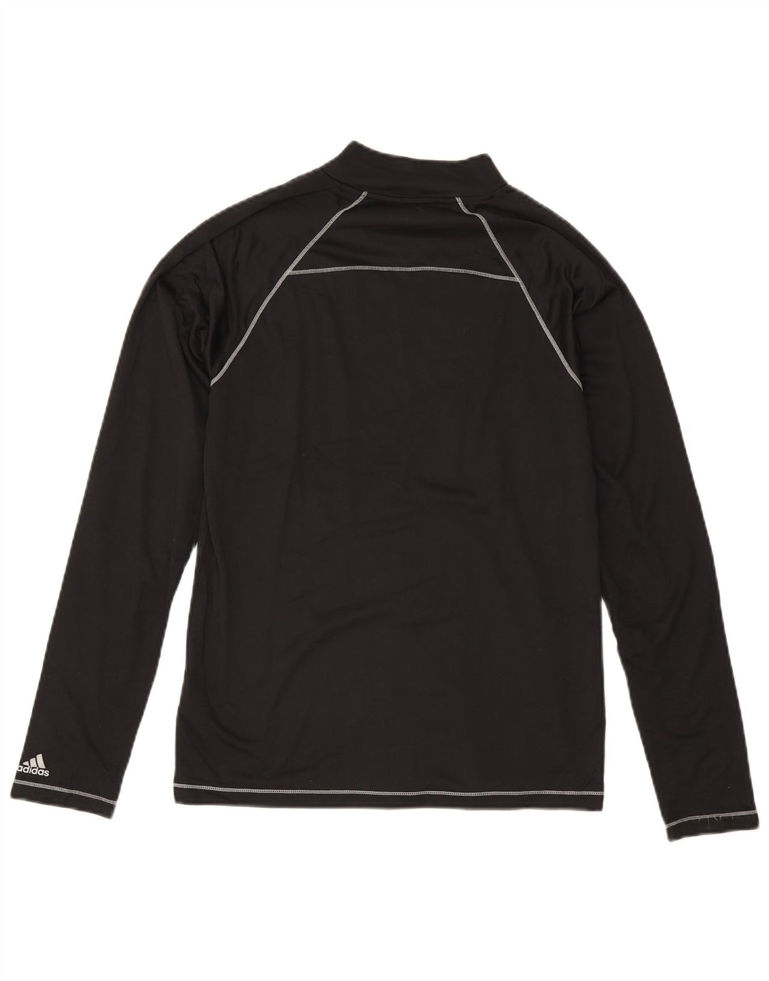 Adidas Męskie Topy Z Długim Rękawem, Małe Czarne Poliester Sportowe