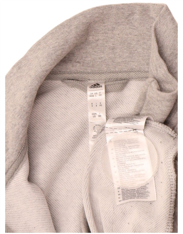 Męska kurtka dresowa ADIDAS UK 44/46, duża, szara, bawełniana