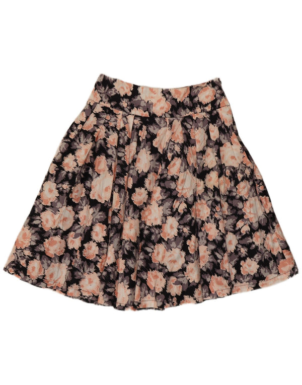 Damska plisowana spódnica Laura Ashley UK 10 Small W29 Wielobarwny kwiatowy