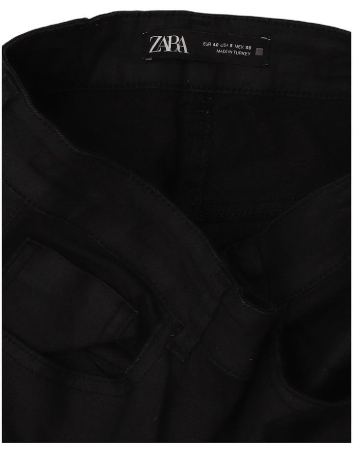 Damskie spodnie typu slim casual Zara EU 40 Medium W30 L26 czarne