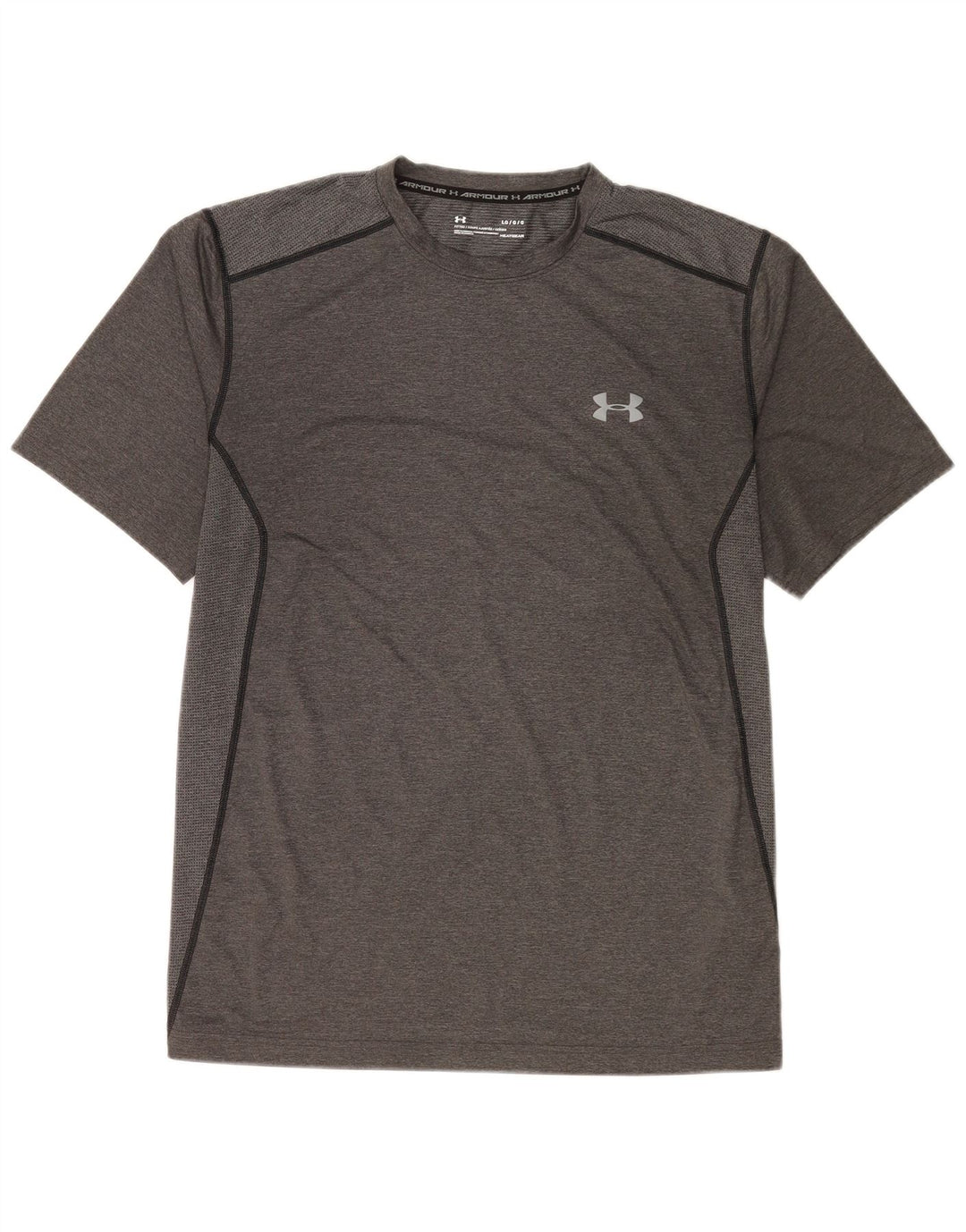Męski t-shirt Under Armour Heat Gear, duży, szary, poliestrowy