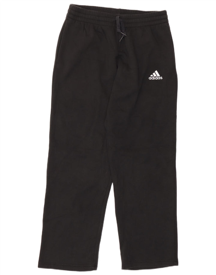 Męskie spodnie dresowe Adidas, średnie czarne, bawełniane