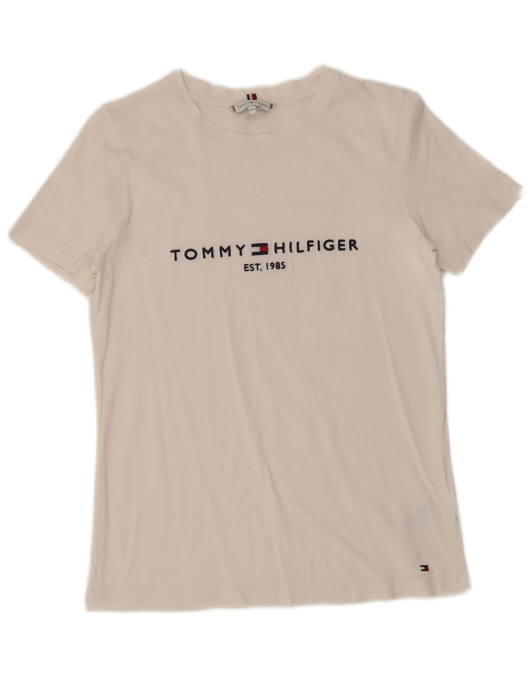 Męska koszulka z grafiką Tommy Hilfiger Top 2XS Biała bawełna
