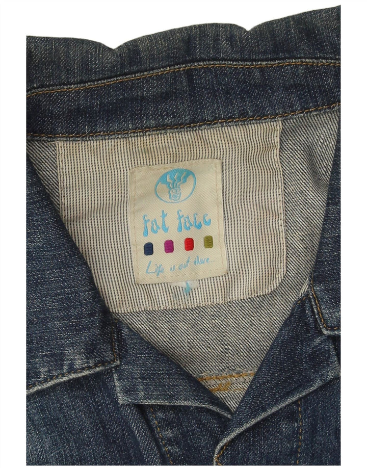 Damska kurtka dżinsowa Fat Face UK 16, duża niebieska bawełniana