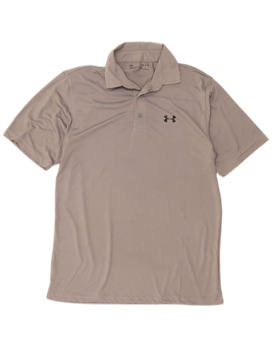 Męska koszulka polo Under Armour Heat Gear, średnioszara, poliestrowa