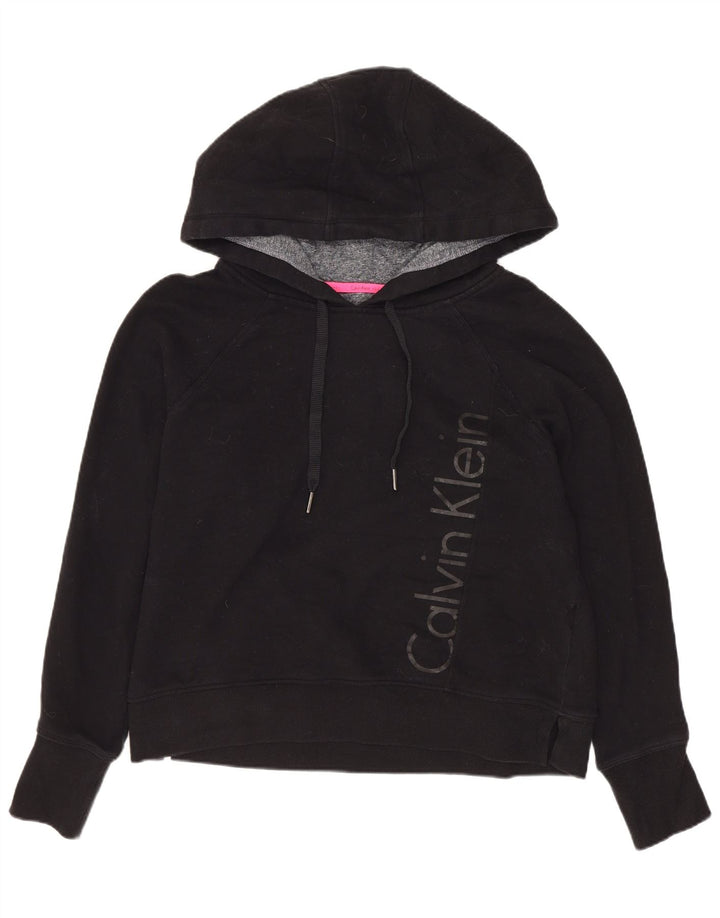 Damski sweter z kapturem CALVIN KLEIN Performance, UK 14, średni czarny