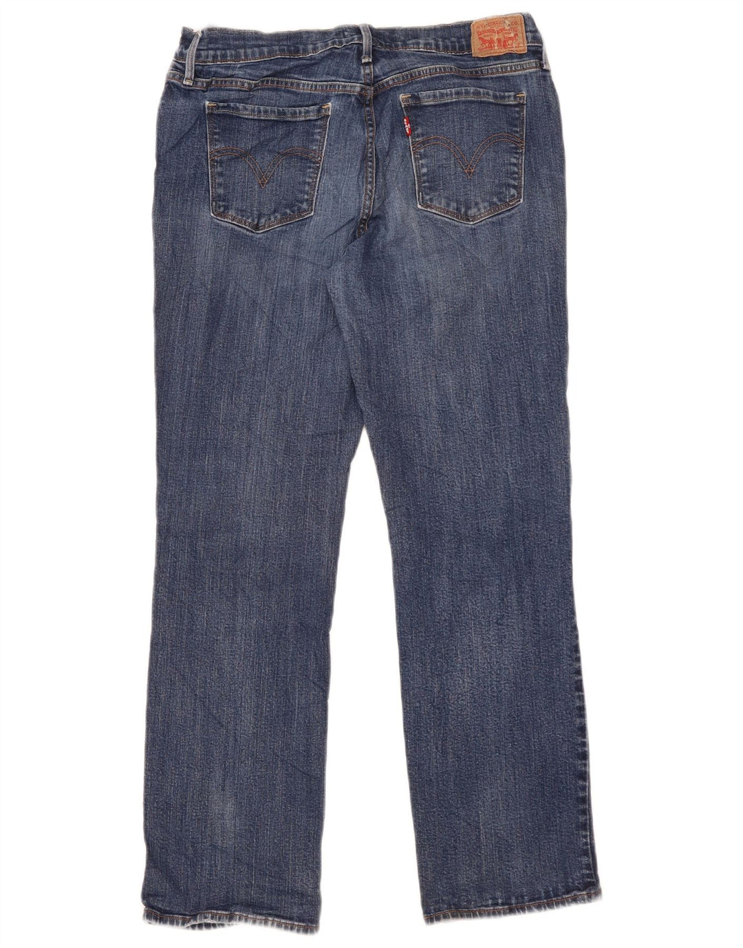 Damskie dżinsy Levi's 505 Straight W31 L29 Niebieskie bawełniane