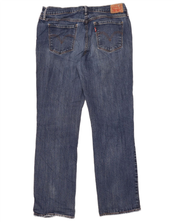 Damskie dżinsy Levi's 505 Straight W31 L29 Niebieskie bawełniane