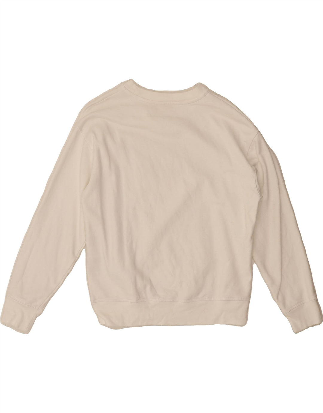 LEVI'S Womens Graphic Sweatshirt Jumper UK 14 Medium White Cotton Vintage Levi's and Second-Hand Levi's from Messina Hembry 
