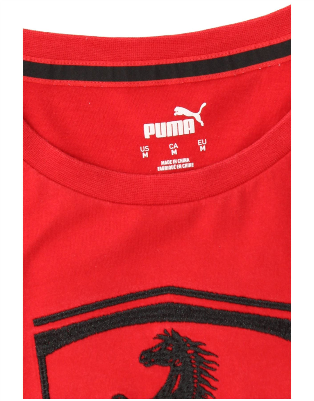 Męska koszulka t-shirt Puma Ferrari z grafiką, średnia czerwona
