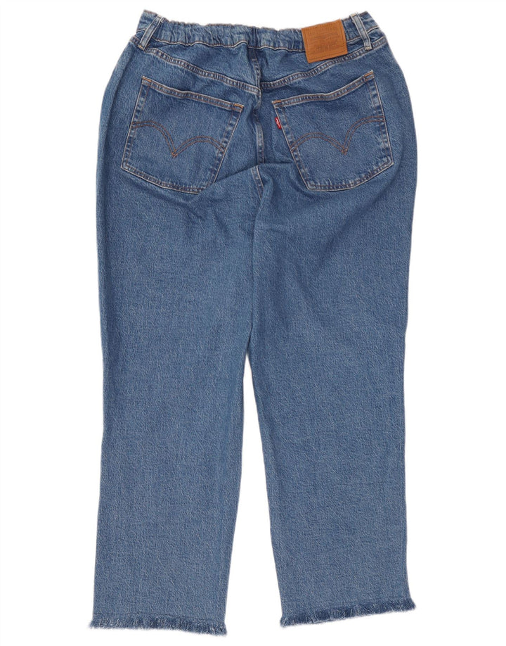 Damskie jeansy Levi's Cropped W34 L26 Niebieskie