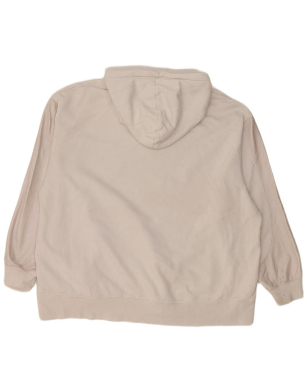 Damska bluza z kapturem Nike Graphic Oversized UK 20 2XL Biała bawełna