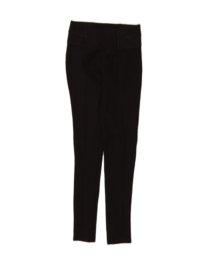 ZARA Womens Leggings UK 10 Small  Black Viscose Vintage Zara and Second-Hand Zara from Messina Hembry 