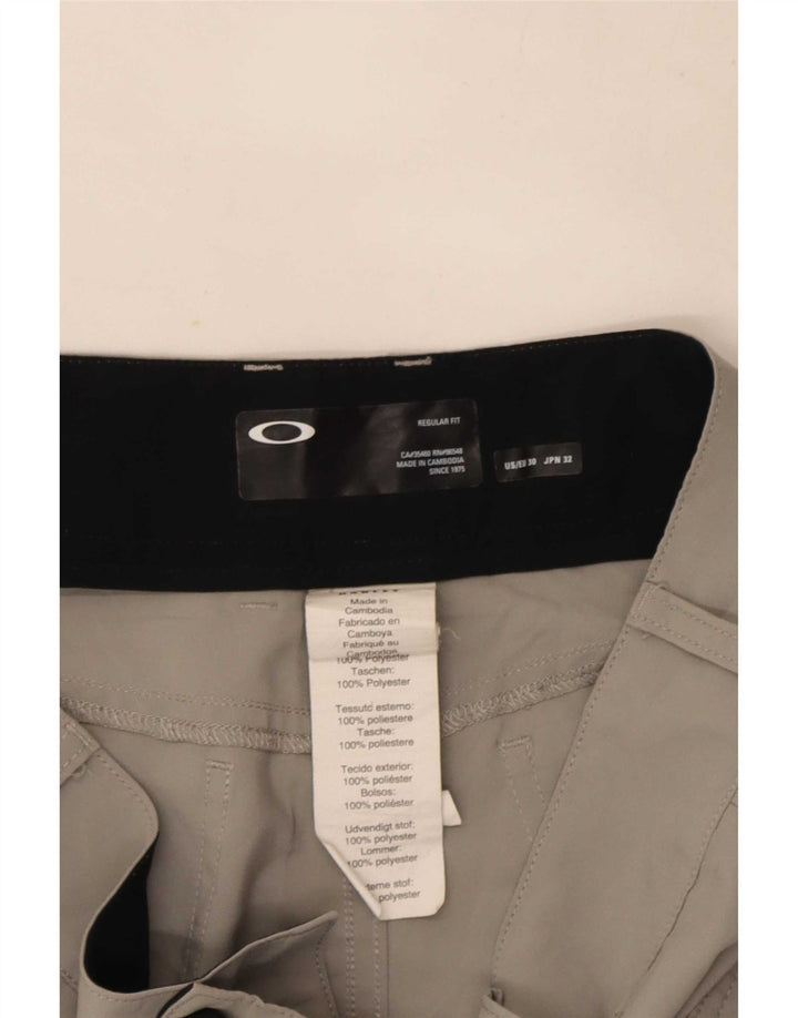 Męskie spodenki codzienne Oakley o regularnym kroju W30, średnioszary poliester