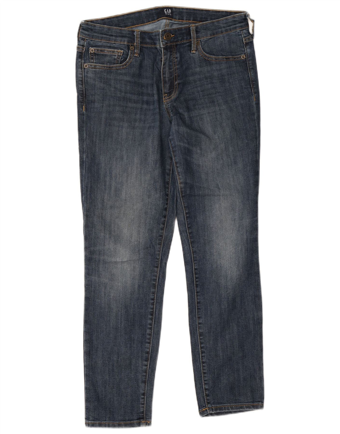Damskie jeansy Gap Slim W30 L27 Niebieskie bawełniane