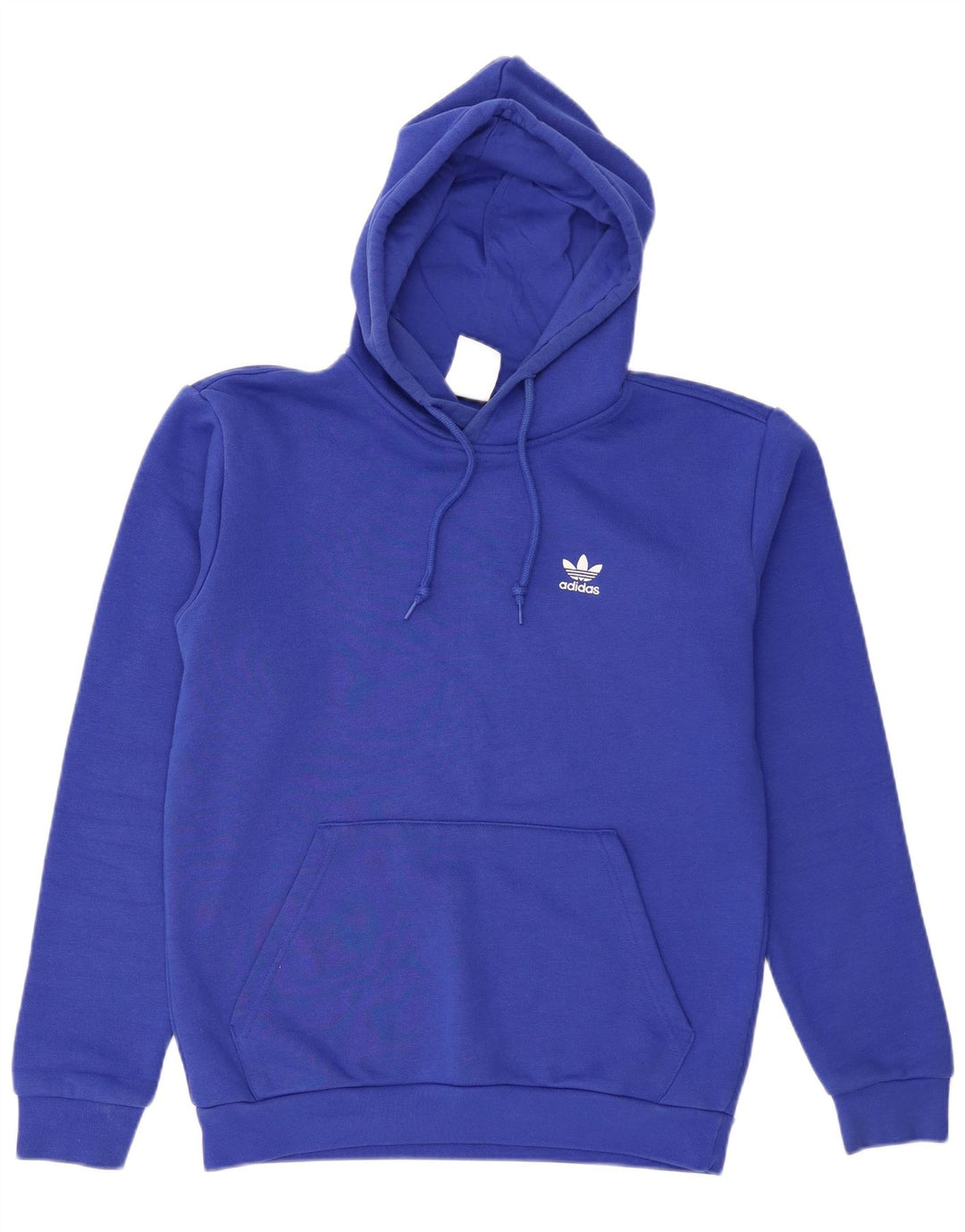 Adidas Męska bluza z kapturem, średnia niebieska, bawełniana