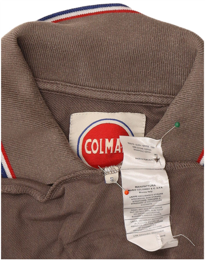 COLMAR Mens Polo Shirt Small Grey Cotton
