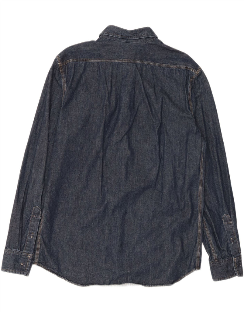 OLD NAVY Mens Denim Shirt Large Navy Blue Cotton Vintage Old Navy and Second-Hand Old Navy from Messina Hembry 