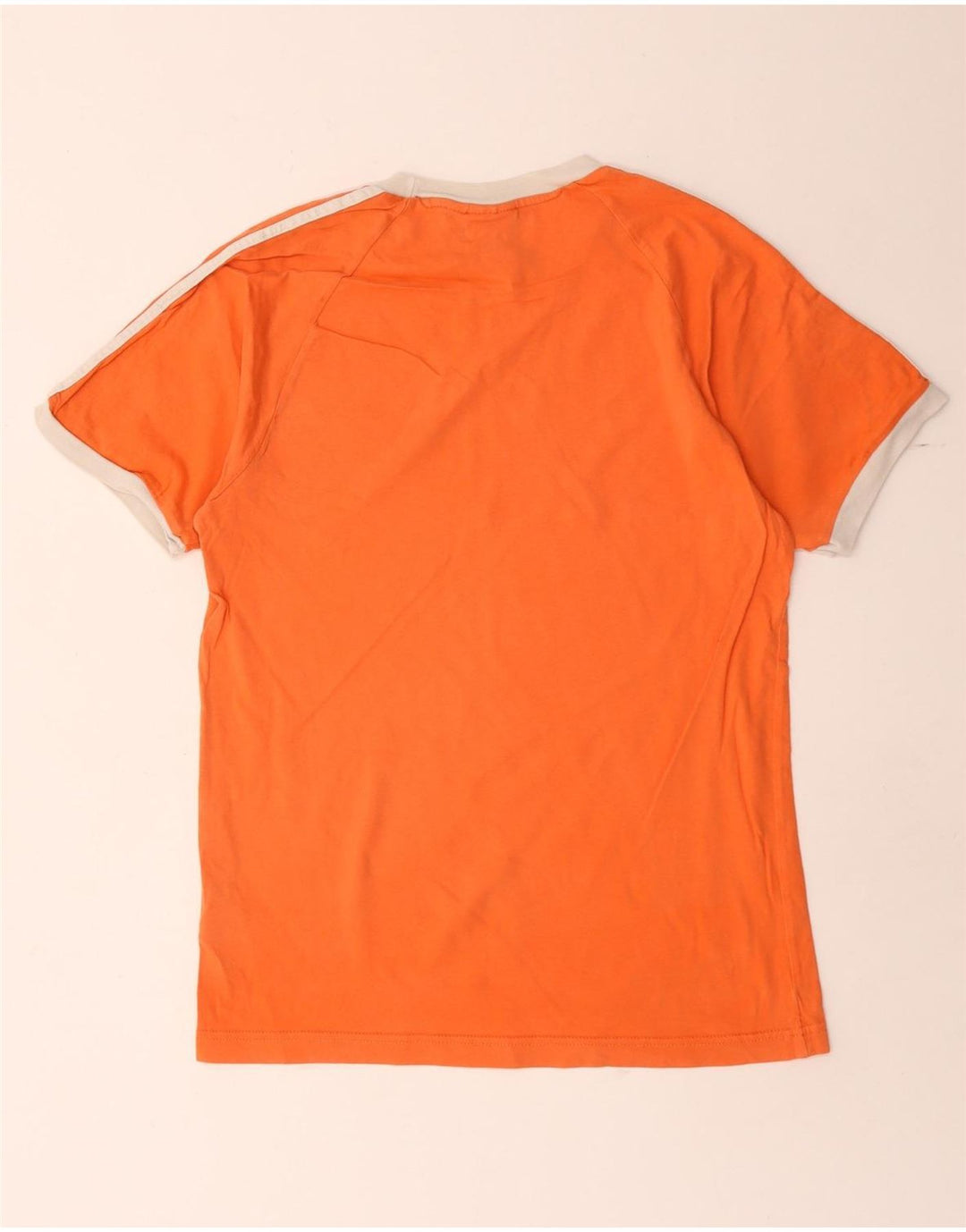Adidas Męski T-Shirt Top Mały Pomarańczowy Bawełniany