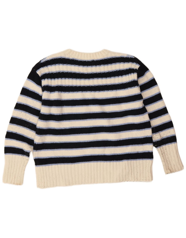 Marks & Spencer Damski sweter z dekoltem w łódkę, UK 14, średni granatowy