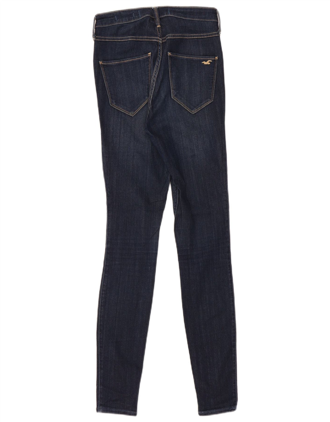 Damskie jeansy skinny z wysokim stanem HOLLISTER US 5 Small W27 L30 Granatowe