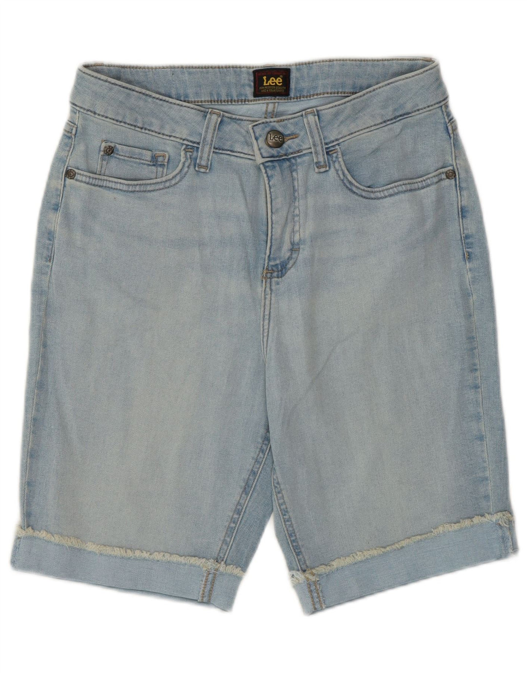 Damskie spodenki jeansowe Lee US 6 Medium W28, niebieska bawełna