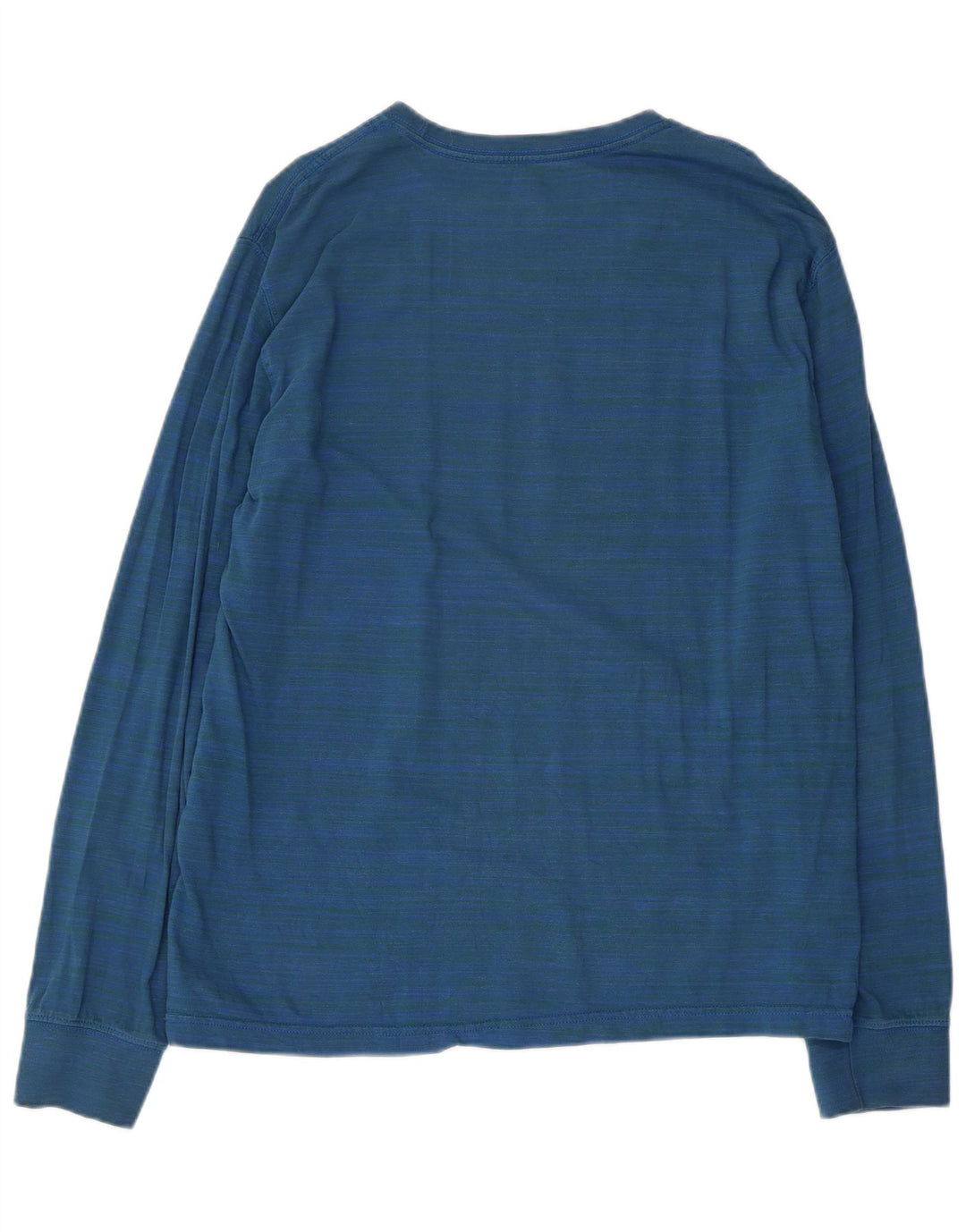 Męski top Levi's z długim rękawem, duży, niebieski, bawełniany w prążki