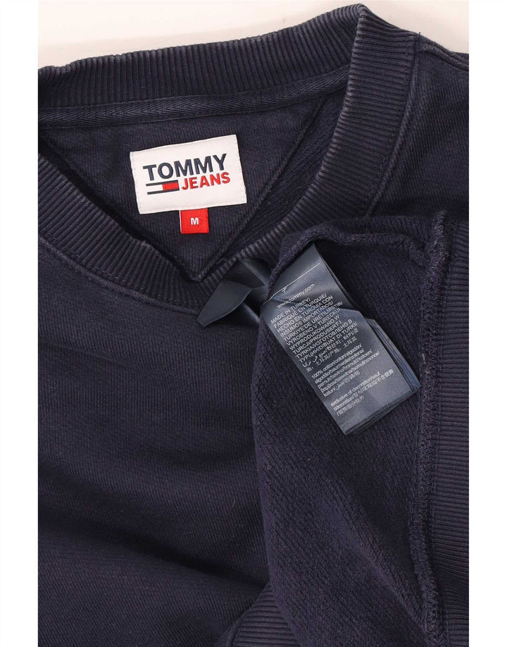 Męska bluza Tommy Hilfiger Sweter Średni granatowy, bawełniany