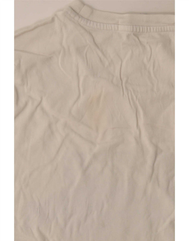 Męska koszulka z grafiką Calvin Klein Jeans, średnia, biała bawełna