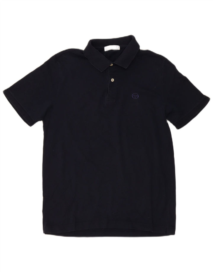 Męska koszulka polo Sergio Tacchini IT 50, średnia, granatowa, bawełniana